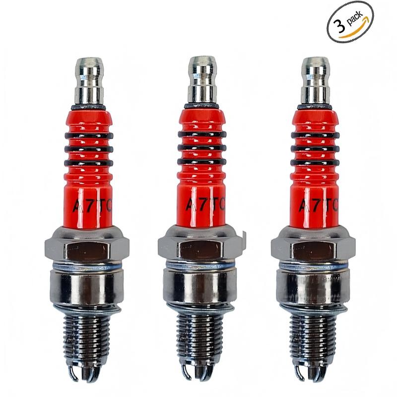 Motorcycle Spark Plug - 3 adet A7TC 3 elektrotlu buji,
