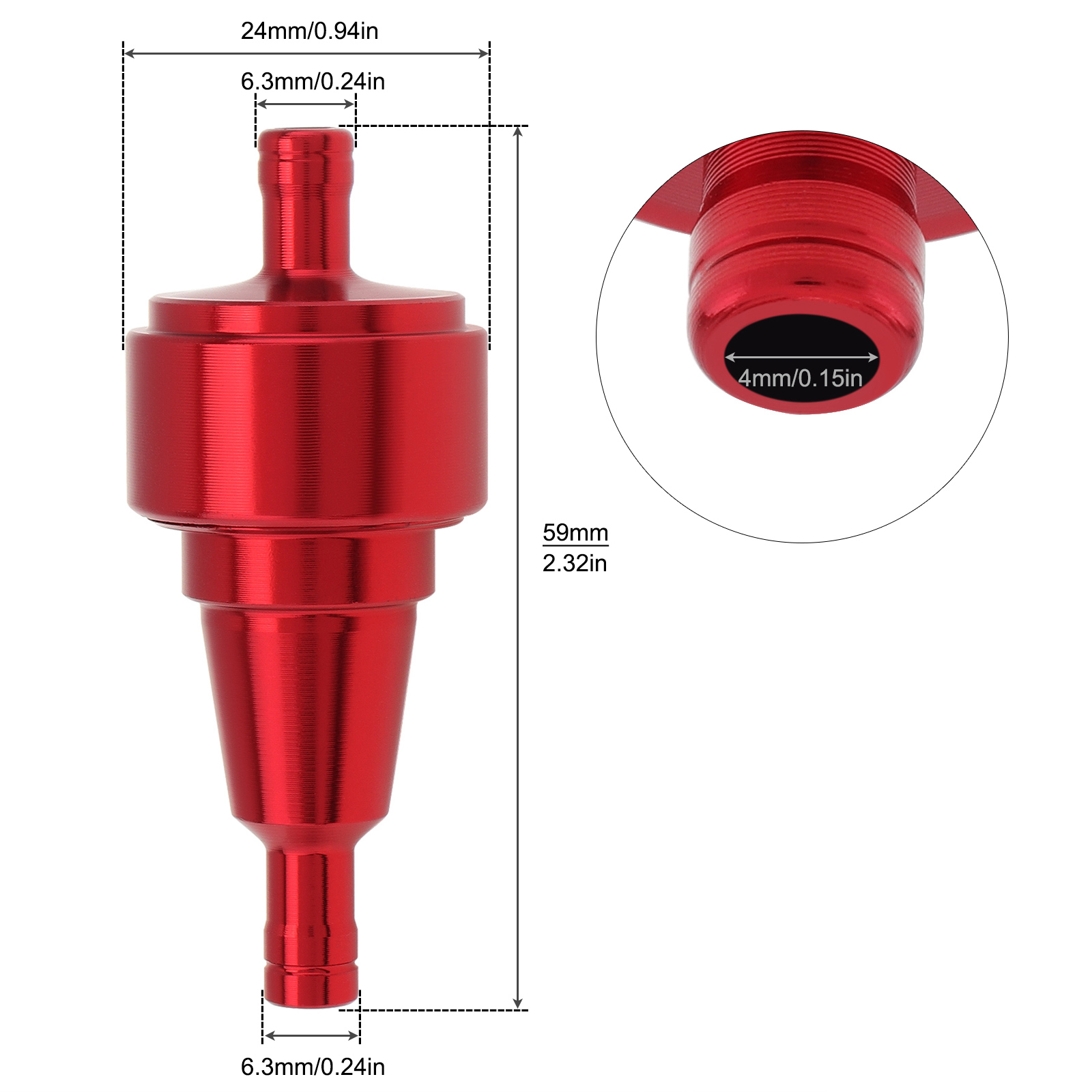 1/4 inç, 6 mm, motosiklet yakı - Motorcycle Oil Filter incelemesi ve fiyatı