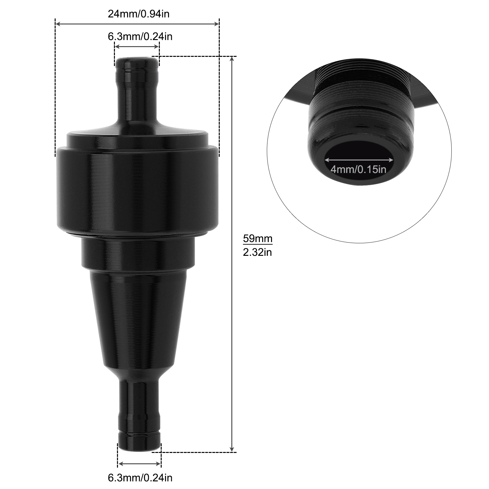 1/4 inç, 6 mm, motosiklet yakı - Motorcycle Oil Filter incelemesi ve fiyatı