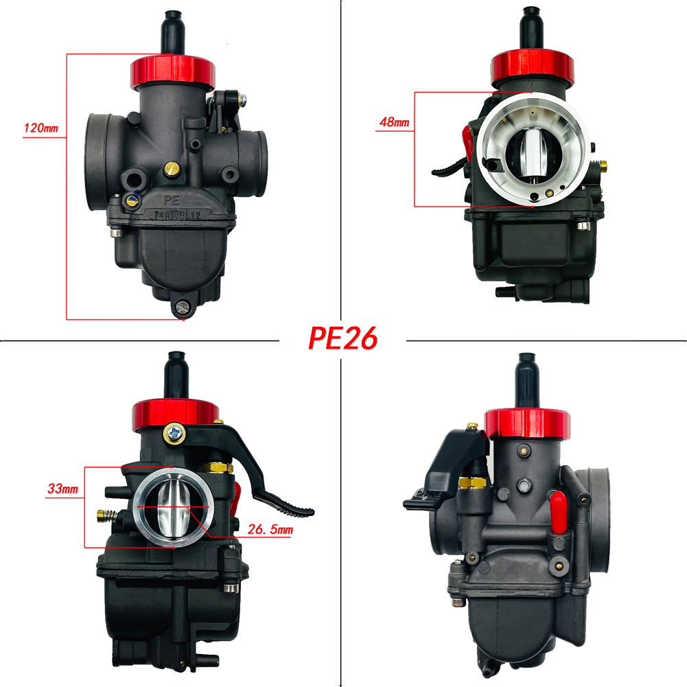 Siyah Kırmızı Dash Pe24 Pe26 P - Motorcycle Carburetor incelemesi ve fiyatı