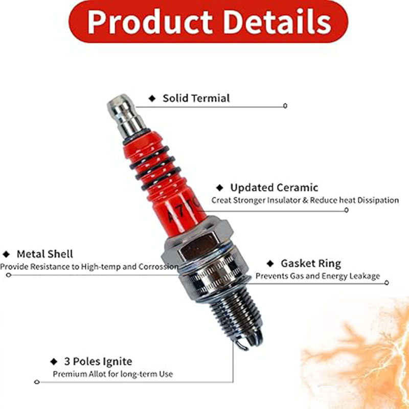 3 adet A7TC 3 elektrotlu buji, - Motorcycle Spark Plug incelemesi ve fiyatı